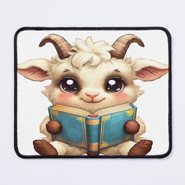 Item preview, Cute Goat Reading designed and sold by SpazticGoat.
