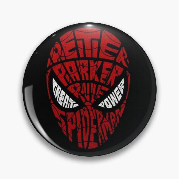 Item preview, Red Typography Spider Superhero Mask designed and sold by The cyber baddie .