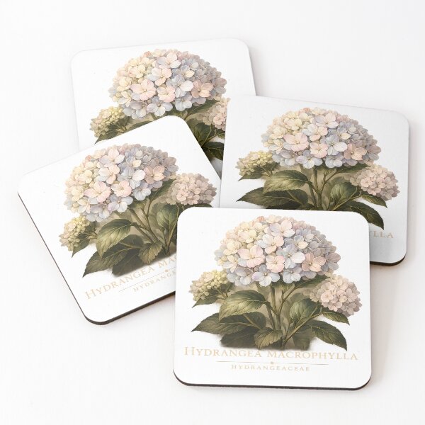Item preview, Hydrangea Flower Botanical Illustration | Elegant Floral Garden Design designed and sold by GGAUL.