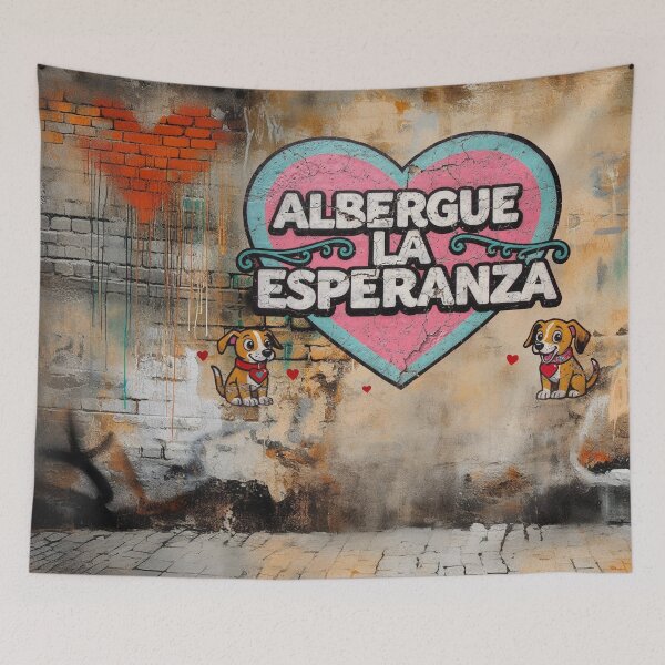 Item preview, GALOGO - Street Variations - Galgo Stencil_Nr55 Albergue la Esperanza designed and sold by GALOGO – Art for Sighthounds & Animal Welfare.