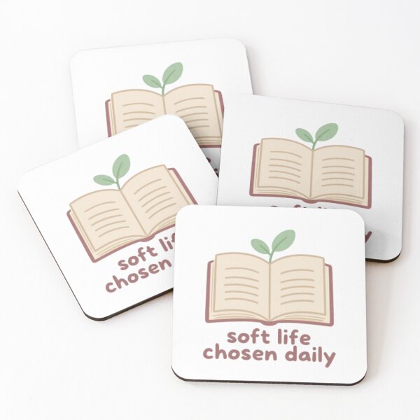 Item preview, Soft Life Chosen Daily – Minimalist Affirmation Typography Design   designed and sold by CosmicQuietLab.