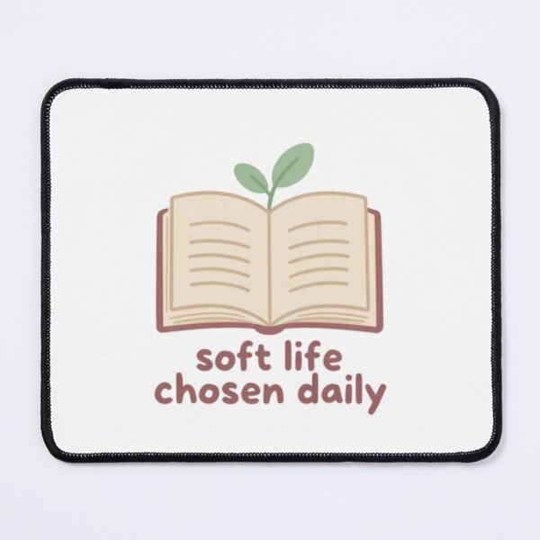 Item preview, Soft Life Chosen Daily – Minimalist Affirmation Typography Design designed and sold by CosmicQuietLab.