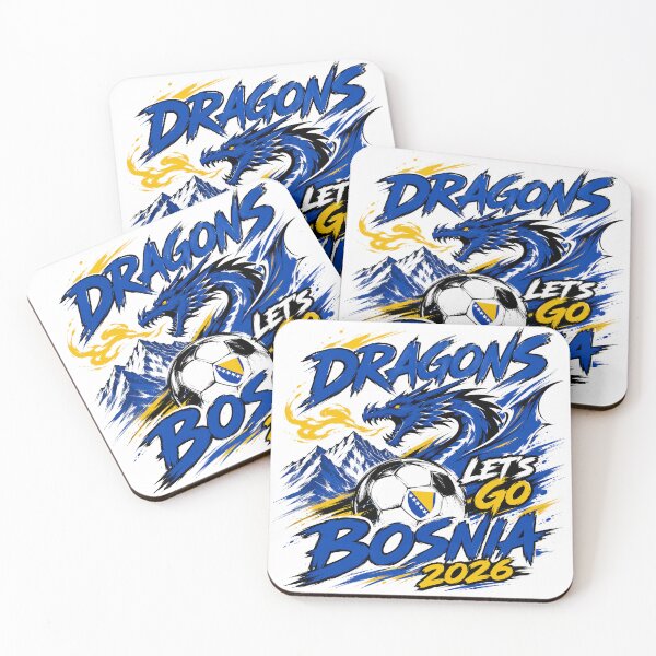 Item preview, Bosnia 2026 Dragons Football Design designed and sold by RedCircleArt.