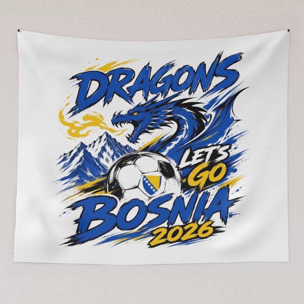 Item preview, Bosnia 2026 Dragons Football Design designed and sold by RedCircleArt.