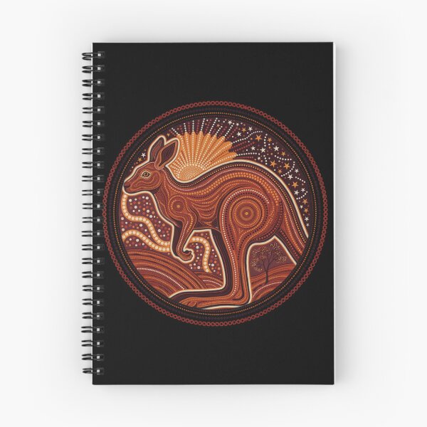 Item preview, Australian Kangaroo Aboriginal Inspired Dot Art – Outback Wildlife Mandala Design designed and sold by ArcticFoxStudio.