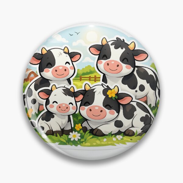 Item preview, Happy Cow Family – Cute Farm Herd Sticker designed and sold by Ishratparween11.