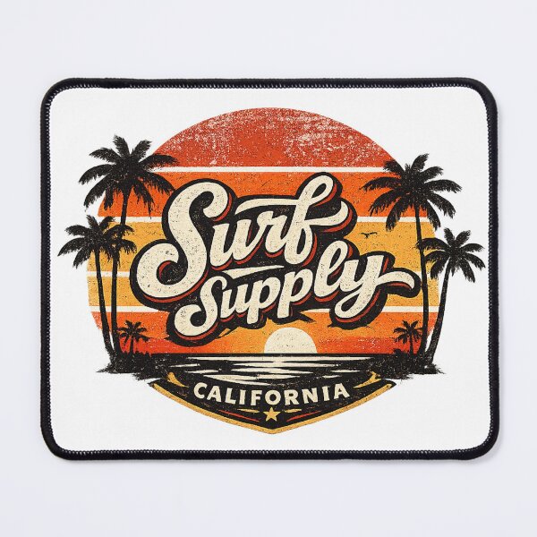 Item preview, Surf Supply California Retro Sunset designed and sold by ubeyeart.