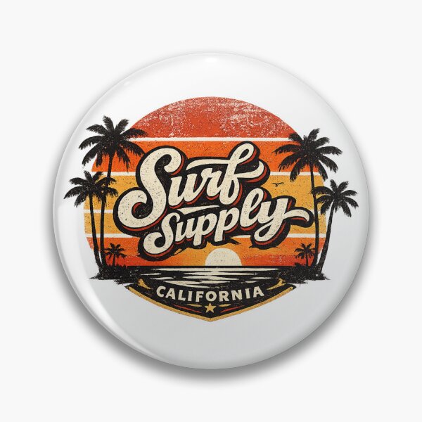 Item preview, Surf Supply California Retro Sunset designed and sold by ubeyeart.