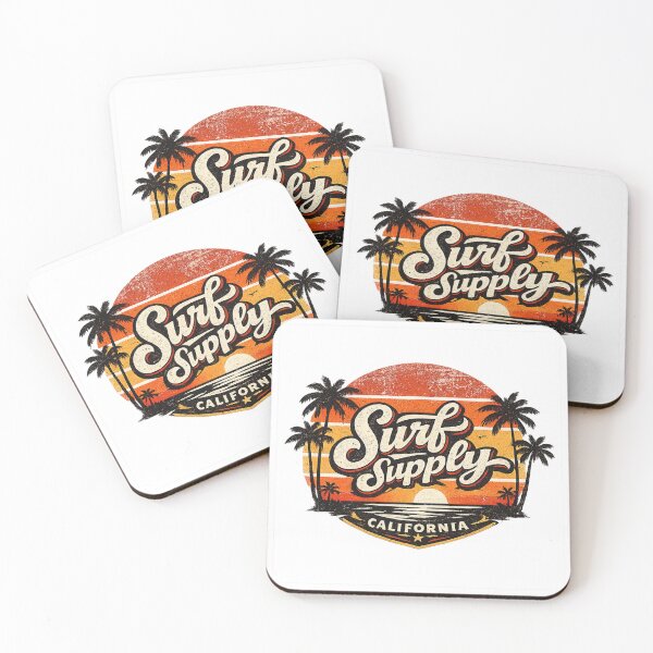 Item preview, Surf Supply California Retro Sunset designed and sold by ubeyeart.