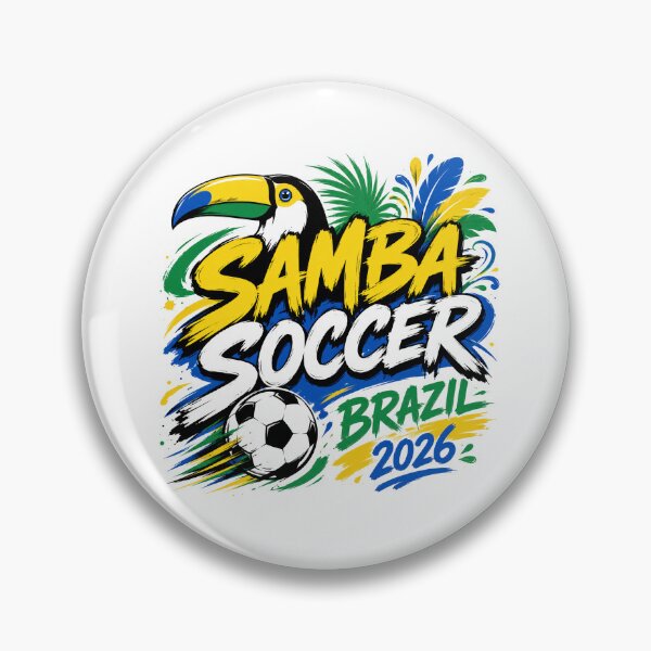 Item preview, Brazil 2026 Samba Soccer Design designed and sold by RedCircleArt.