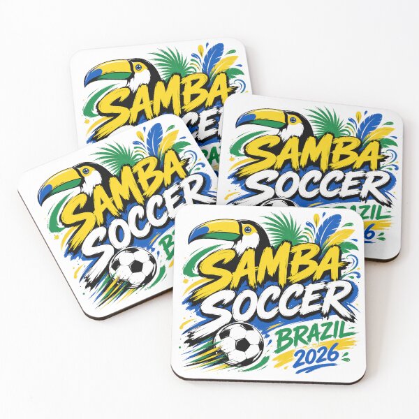 Item preview, Brazil 2026 Samba Soccer Design designed and sold by RedCircleArt.