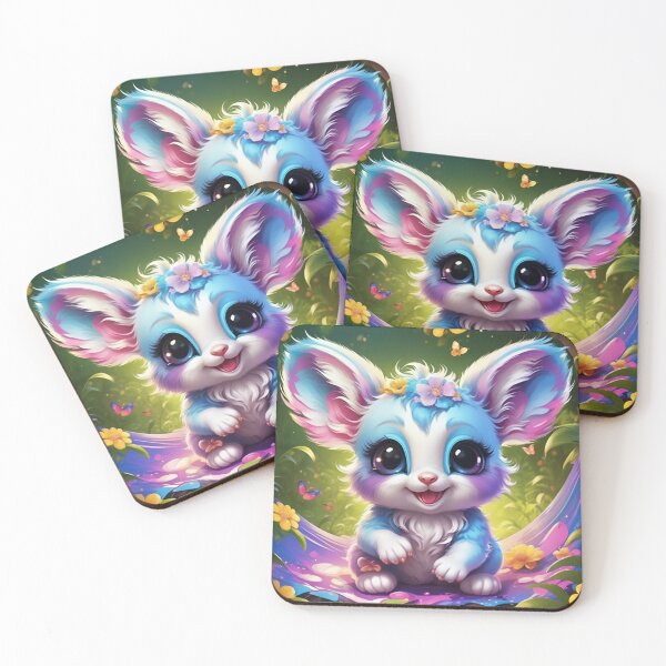 Item preview, Rainbow Fantasy Creature Smiling in Enchanted Garden designed and sold by CASASIS_MERCH.