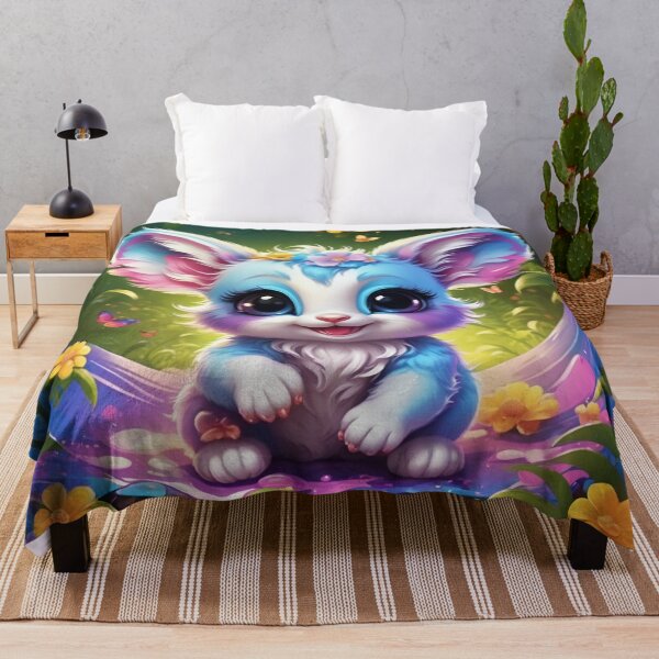 Item preview, Rainbow Fantasy Creature Smiling in Enchanted Garden designed and sold by CASASIS_MERCH.