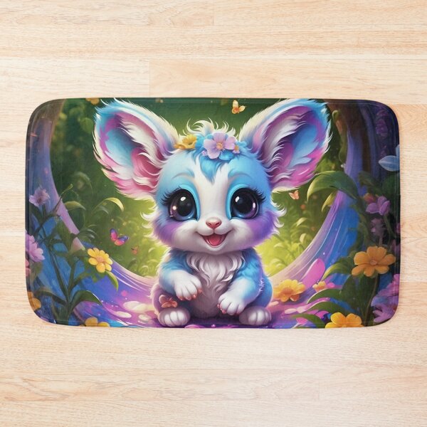 Item preview, Rainbow Fantasy Creature Smiling in Enchanted Garden designed and sold by CASASIS_MERCH.