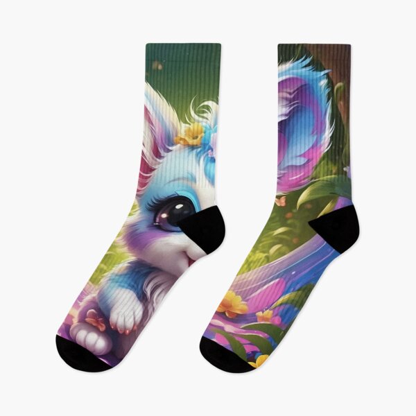 Item preview, Rainbow Fantasy Creature Smiling in Enchanted Garden designed and sold by CASASIS_MERCH.