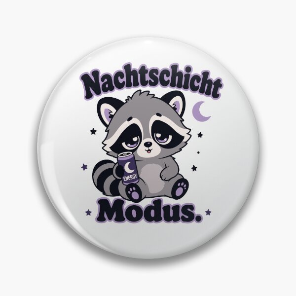 Item preview, Cute Raccoon Night Shift Energy Design for Shift Workers designed and sold by LoomLevel.
