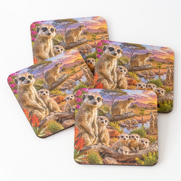 Item preview, WHO DOESN'T LOVE MEERKATS designed and sold by NomadicNatureCo.