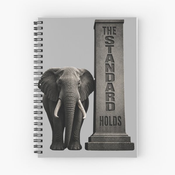 Item preview, Lead Dev The Standard Holds Elephant Brutalist Pillar Art Print designed and sold by SavannaStrikes.