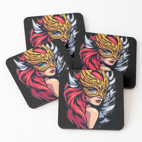Item preview, Phoenix Queen – Crimson Wings & Golden Mask designed and sold by halibutgoatramb.