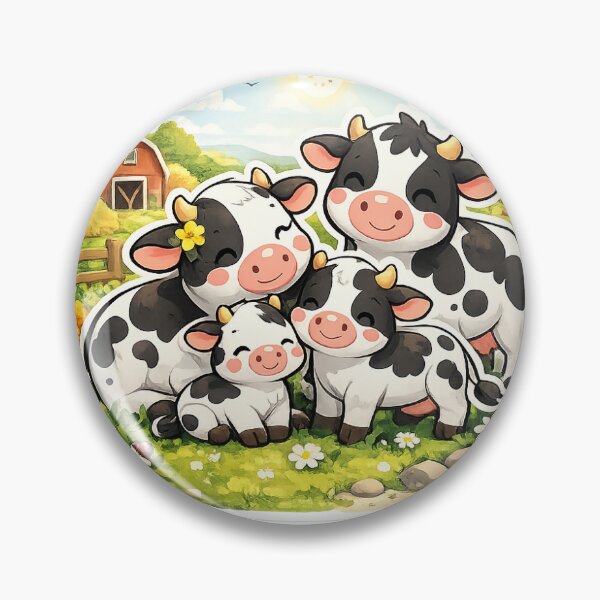 Item preview, Happy Cow Family – Cute Farm Herd Sticker designed and sold by Ishratparween11.