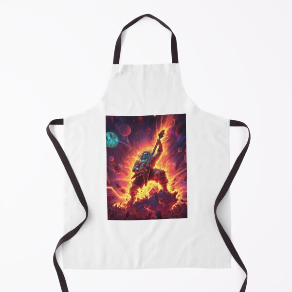 Item preview, Rock God Legendary Supernova Art — Bold Epic Music Print designed and sold by CosmicRockArt.