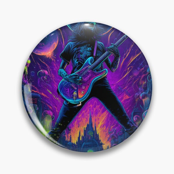 Item preview, Rock God Extraterrestrial Alien Stage — Bold Epic Music Print designed and sold by CosmicRockArt.
