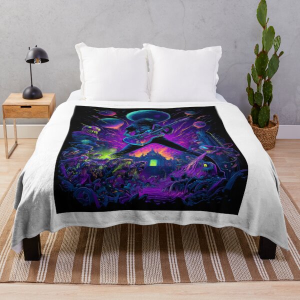 Item preview, Rock God Extraterrestrial Alien Stage — Bold Epic Music Print designed and sold by CosmicRockArt.