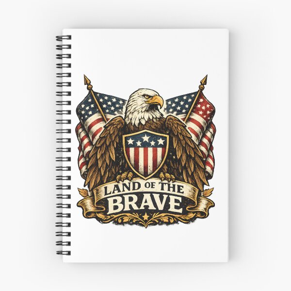 Item preview, Land Of The Brave Vintage Eagle designed and sold by Mr Lee.