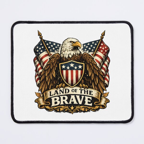 Item preview, Land Of The Brave Vintage Eagle designed and sold by Mr Lee.