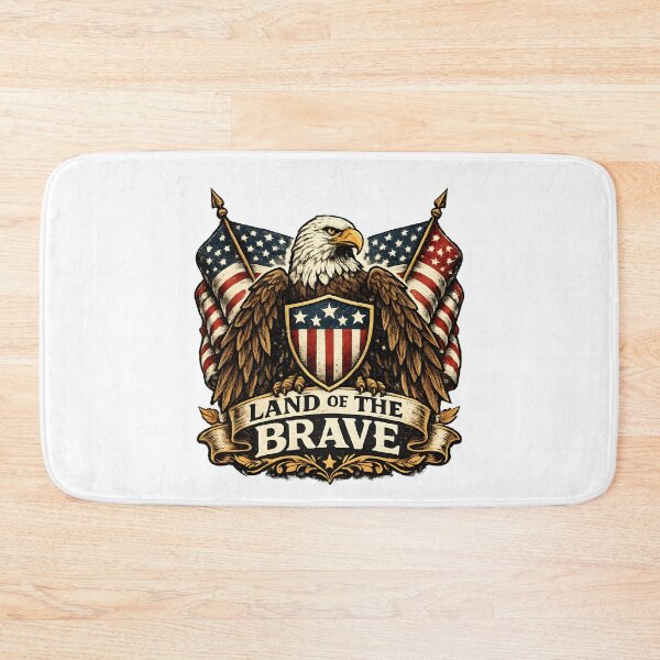 Item preview, Land Of The Brave Vintage Eagle designed and sold by Mr Lee.