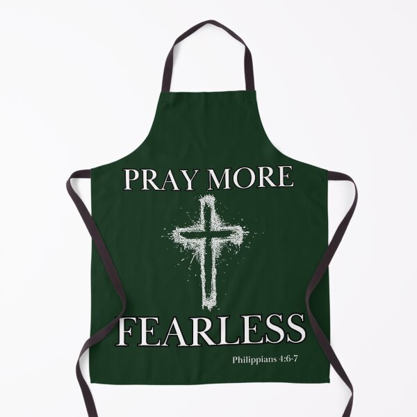 Item preview, Pray More Fearless Christian Men Cross Bible Scripture designed and sold by Ceramic Scripture.