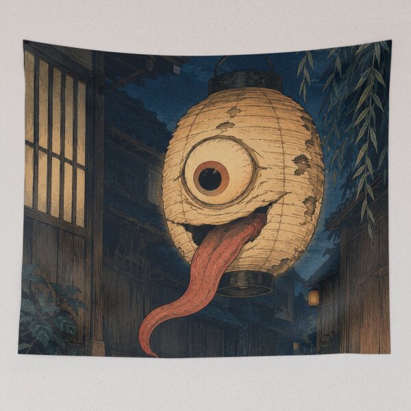 Item preview, Lantern Soul - Vintage Japanese Obake Yokai Ukiyo-e Woodblock designed and sold by bapupa.