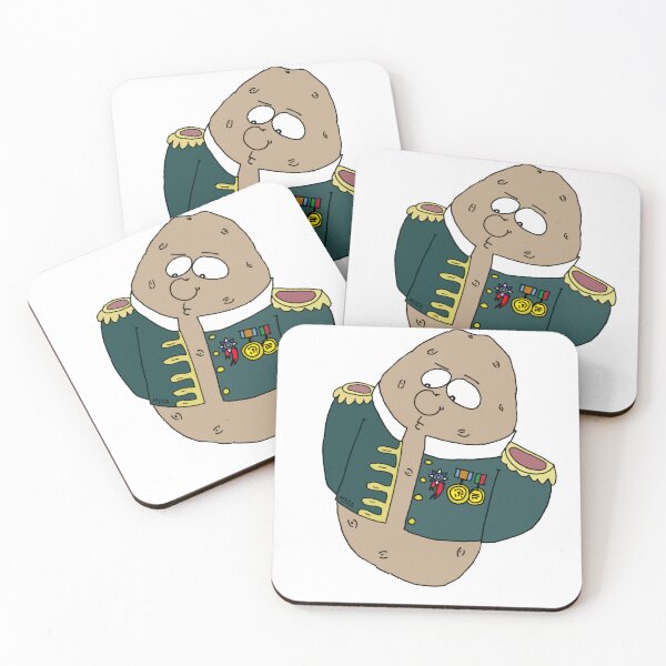 Item preview, General Potato Funny Couch Potato in Military Uniform designed and sold by MyxaART.