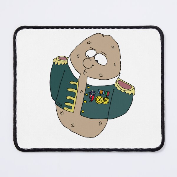 Item preview, General Potato Funny Couch Potato in Military Uniform designed and sold by MyxaART.