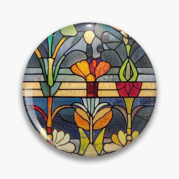 Item preview, Prairie Garden Arts and Crafts Stained Glass Photo Texture designed and sold by DigitaICraft.