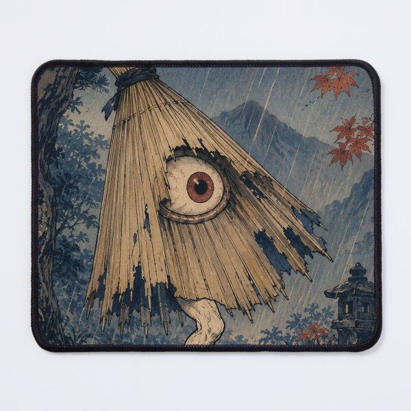 Item preview, Umbrella Wanderer - Vintage Japanese Obake Yokai Ukiyo-e Woodblock designed and sold by bapupa.