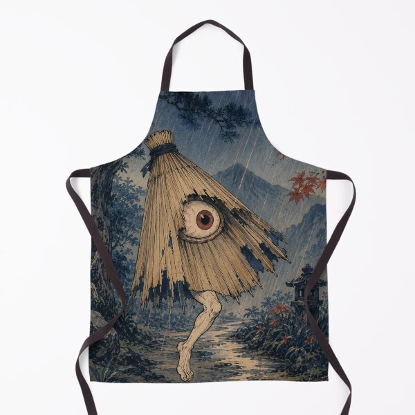 Item preview, Umbrella Wanderer - Vintage Japanese Obake Yokai Ukiyo-e Woodblock designed and sold by bapupa.