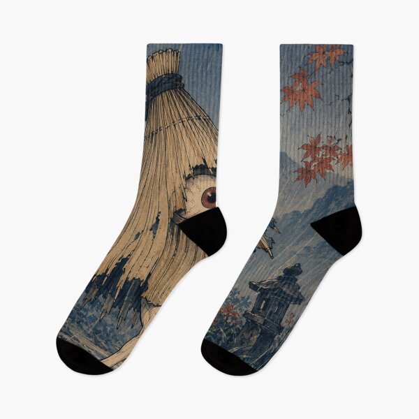 Item preview, Umbrella Wanderer - Vintage Japanese Obake Yokai Ukiyo-e Woodblock designed and sold by bapupa.