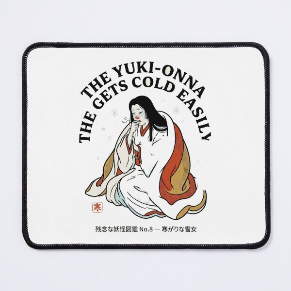 Item preview, The Yuki-onna Who Gets Cold Easily — Funny Snow Yokai Tee designed and sold by nurusubetei.