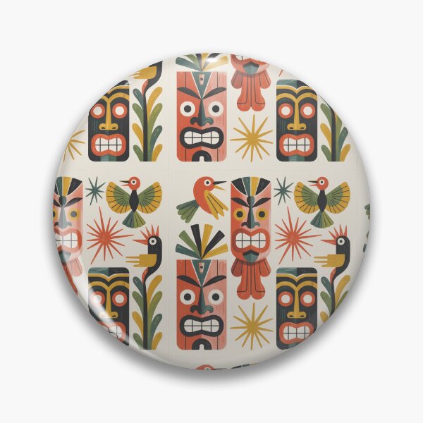 Item preview, Mid-Century Modern Tiki Paradise – Retro Atomic Tropical Gouache Art designed and sold by Tamas Das.
