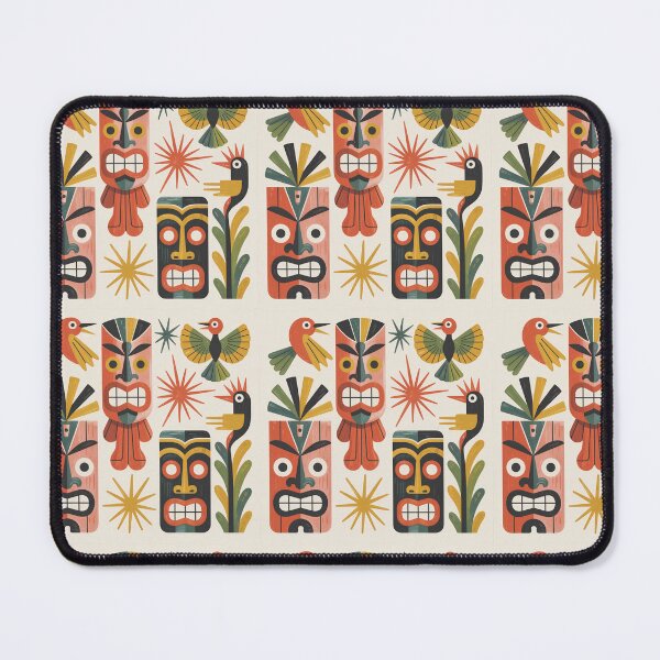 Item preview, Mid-Century Modern Tiki Paradise – Retro Atomic Tropical Gouache Art designed and sold by Tamas Das.