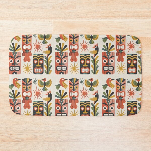 Item preview, Mid-Century Modern Tiki Paradise – Retro Atomic Tropical Gouache Art designed and sold by Tamas Das.