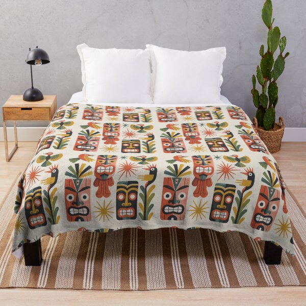 Item preview, Mid-Century Modern Tiki Paradise – Retro Atomic Tropical Gouache Art designed and sold by Tamas Das.