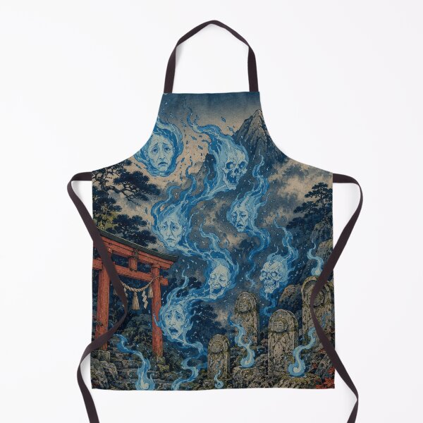 Item preview, Will-o'-the-Wisp - Vintage Japanese Obake Yokai Ukiyo-e Woodblock designed and sold by bapupa.