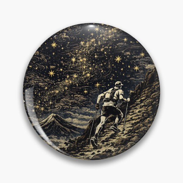 Item preview, Chase the Stars Not the Clock  Japanese Night Trail Runner Ukiyo-e Art designed and sold by Locker39.