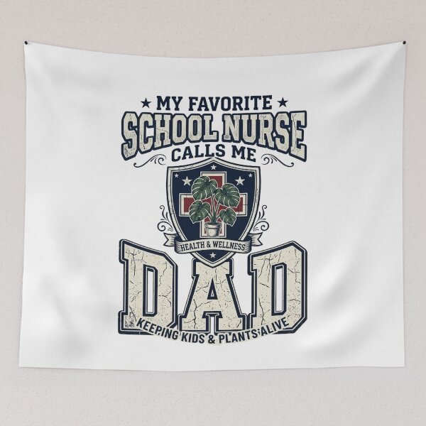 Item preview, My Favorite School Nurse Calls Me Dad Funny School Nurse Dad Gift Classic T-Shirt  designed and sold by podlook.