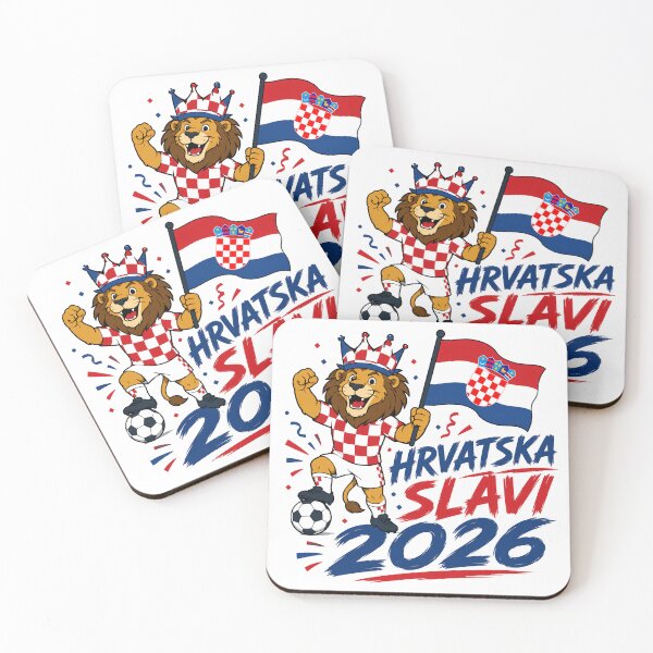 Item preview, Croatia 2026 Football Lion Fan designed and sold by RedCircleArt.