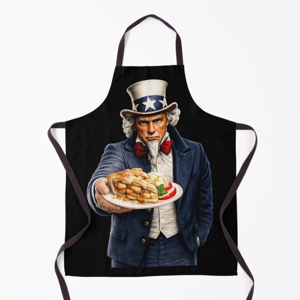 Item preview, Uncle Sam Holding Apple Pie Patriotic American Dessert Design designed and sold by TheTrendsDesk.