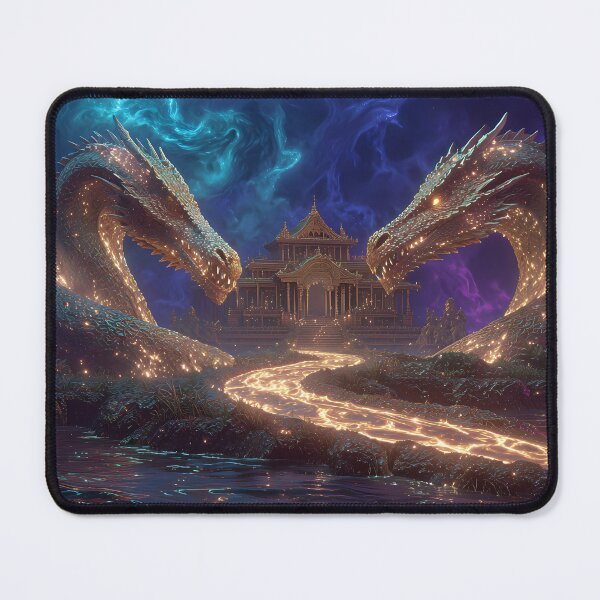 Item preview, Temple of Duality: Mystical Guardian Serpents on the Path of Destiny designed and sold by VoidVeilStudio.