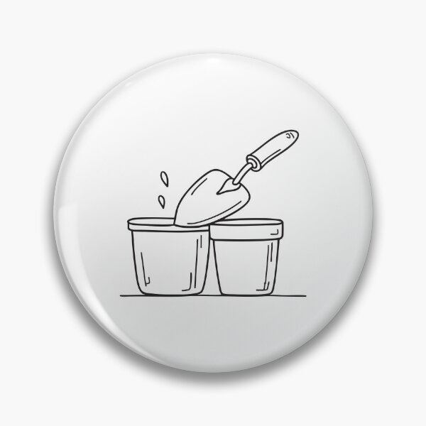 Item preview, Garden Trowel Beside Flower Pot designed and sold by rasagamastore.